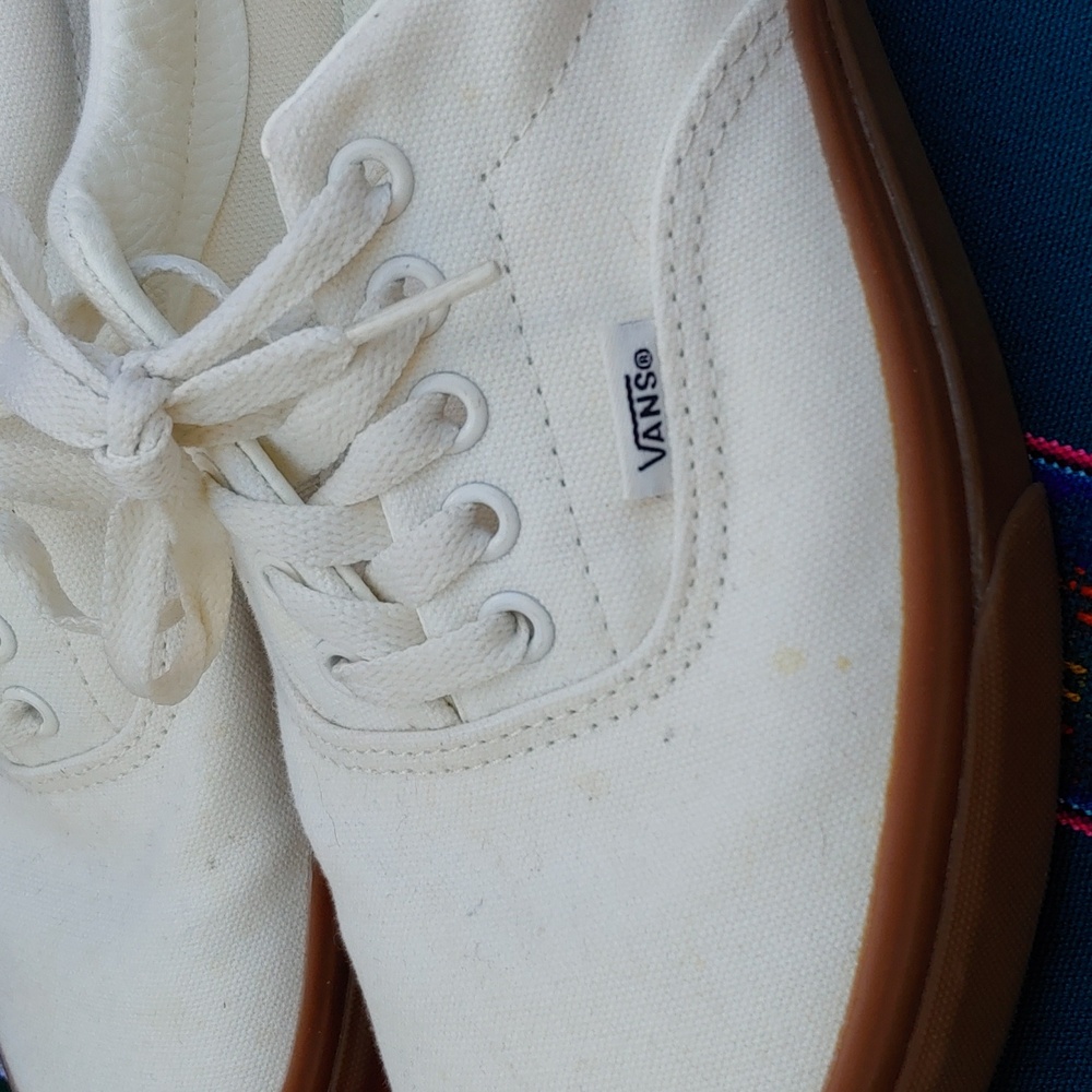 Vans Classic Low Skateboard Shoes Cream Gray Canvas Unisex Men's 9.5 Women's 10 - Picture 17 of 17